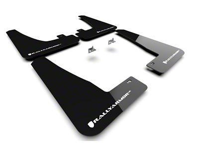 Rally Armor 22-24 Tesla Model X Black UR Mud Flap - MF102-UR-BLK/WH