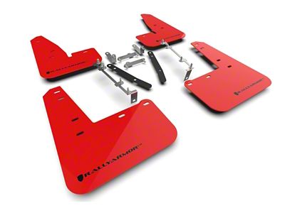 Rally Armor 23-25 Toyota GR Corolla Red UR Mud Flap - MF89-UR-RD-BLK