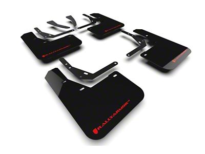 Rally Armor 2024 Hyundai Kona/Kona EV Black UR Mud Flap - MF113-UR-BLK-RD