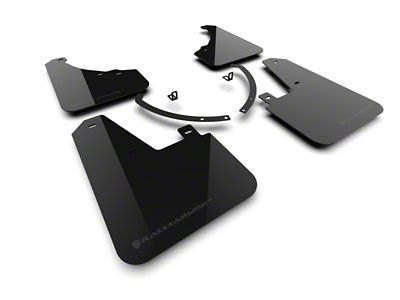 Rally Armor 24-25 Hyundai Santa Fe Black Mud Flap w/Dark - MF118-UR-BLK-DGRY