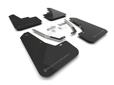 Rally Armor 2024 Subaru Crosstrek Black UR Mud Flap Grey - MF106-UR-BLK-GRY