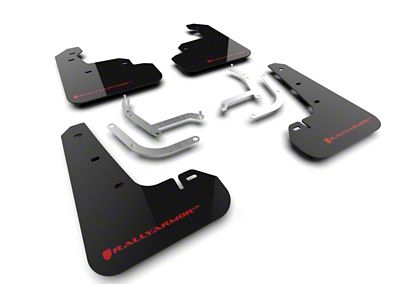 Rally Armor 2024 Subaru Impreza Black UR Mud Flap w/ - MF105-UR-BLK-RD