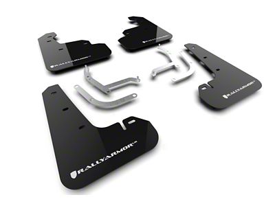 Rally Armor 2024 Subaru Impreza Black UR Mud Flap w/ - MF105-UR-BLK-WH