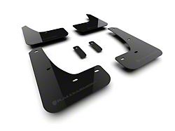 Rally Armor Black Mud Flaps with Dark Grey Logo; Front and Rear (2024 Tesla Model 3 Highland)
