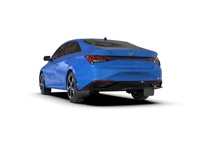 Rally Armor 21-23 Hyundai Elantra Black UR Mud Flap w/Blue - MF69-UR-BLK-BL