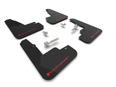 Rally Armor 21-25 Ford Mustang Mach-E/GT/Rally Black UR Mud Flap - MF96-UR-BLK-RD