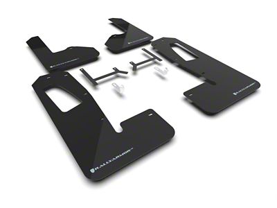 Rally Armor 22-24 Rivian R1S Black UR Mud Flap w/Light - MF108-UR-BLK-ABL