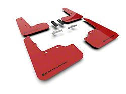 Rally Armor Universal UR Mud Flaps with Black Logo; Front and Rear (22-25 WRX)