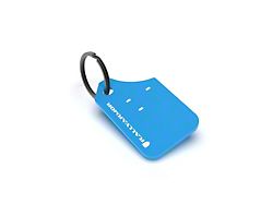 Rally Armor Mini UR Mud Flap Keychain; Blue