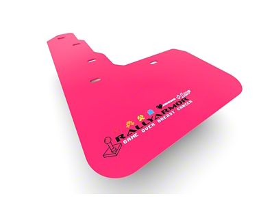 Rally Armor Universal Fit No Hardware/Mounting Holes Pink Mud Flap - MF12-BCE22-PK/BLK