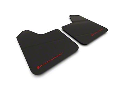 Rally Armor Universal UR Black Mud Flap Red Logo - MF12-UR-BLK-RD-LRT