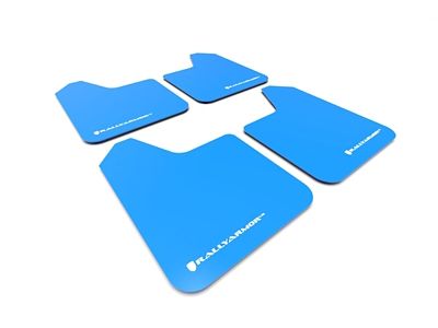 Rally Armor Universal Fit No Hardware Blue UR Mud Flap - MF12-UR-BL/WH