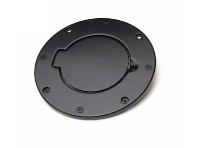Rampage 2007-2018 Jeep Wrangler JK Billet Style Gas Cover - Black - 75007