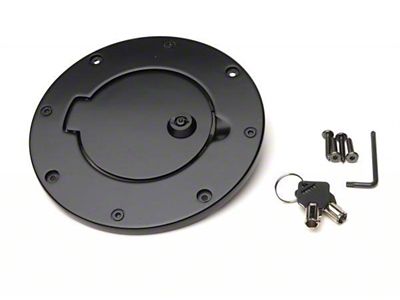 Rampage 1997-2006 Jeep Wrangler TJ Billet Style Gas Cover - Black - 85006