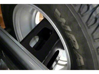 Rampage 2007-2018 Jeep Wrangler JK Rear Tire Mount Kit - Black - 86610