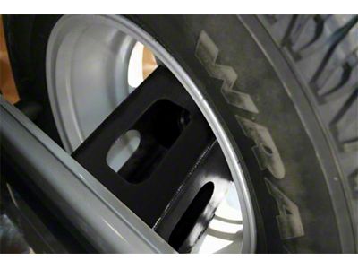 Rampage 1987-1995 Jeep Wrangler YJ Rear Tailgate Tire Extender - Black - 86616
