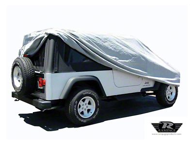 Rampage 2004-2006 Jeep Wrangler TJ LJ Unlimited Car Cover - Grey - 1202