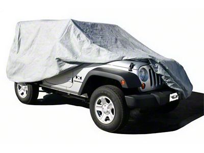 Rampage 2007-2018 Jeep Wrangler JK Unlimited Car Cover - Grey - 1204