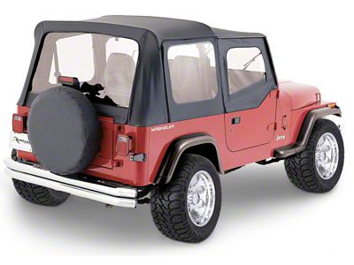 Rampage 1976-1983 Jeep CJ5 Complete Top - Black Denim - 68115