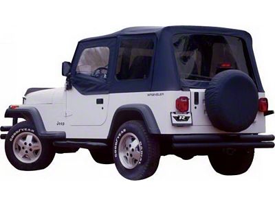 Rampage 1976-1983 Jeep CJ5 Complete Top - Black Denim - 68215