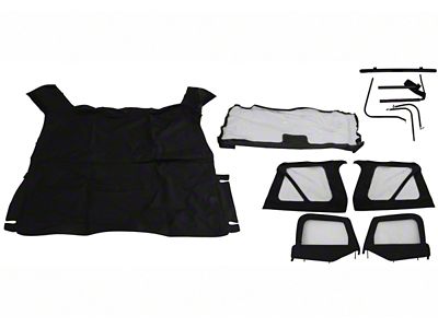 Rampage 1997-2006 Jeep Wrangler TJ Complete Top - Black Diamond - 68335