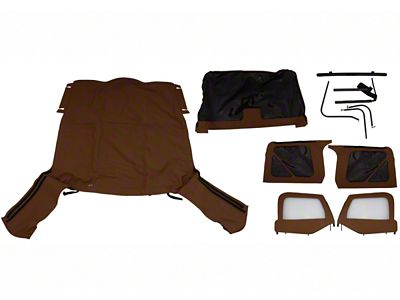 Rampage 1997-2006 Jeep Wrangler TJ Complete Top - Spice Denim - 68517