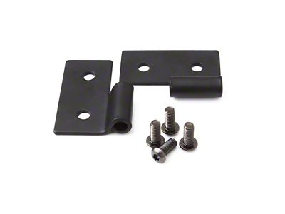 Rampage 1976-1983 Jeep CJ5 Lower Door Hinge Brackets - Black - 7607