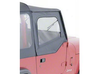Rampage 1987-1995 Jeep Wrangler YJ Door Skins - Black Denim - 89615