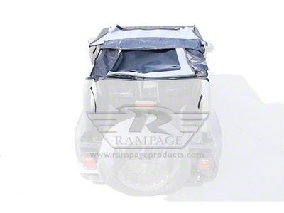 Rampage 1992-1995 Jeep Wrangler YJ Frameless Soft Top Kit - Black - 109435