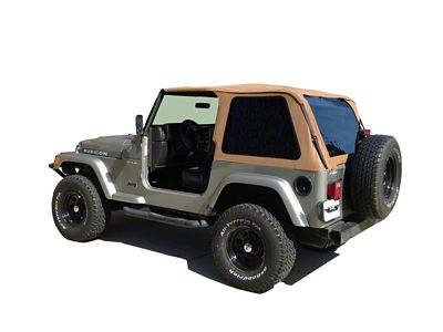 Rampage 1997-2006 Jeep Wrangler TJ Frameless Soft Top Kit - Spice - 109517