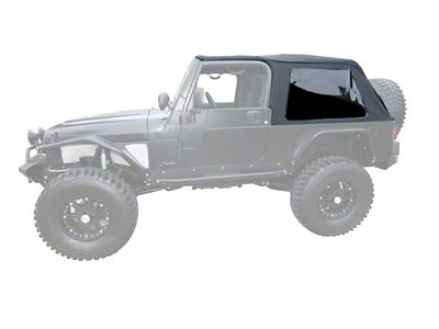 Rampage 2004-2006 Jeep Wrangler TJ LJ Unlimited Frameless Soft Top Kit - 109635