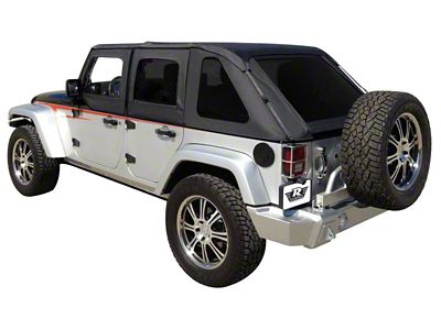 Rampage 2007-2018 Jeep Wrangler JK Unlimited Frameless Soft Top Kit - 109835