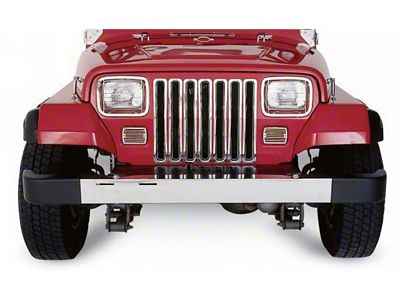 Rampage 1987-1995 Jeep Wrangler YJ Grille Inserts - Chrome - 7509