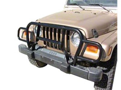 Rampage 1987-1995 Jeep Wrangler YJ Headlight Euro Grill Guard - Black - 7659