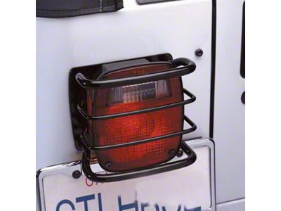 Rampage 1976-1983 Jeep CJ5 Taillight Euroguards - Black - 8660