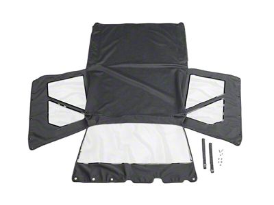 Rampage 1986-1994 Suzuki Samurai Soft Top OEM Replacement - Black - 98615