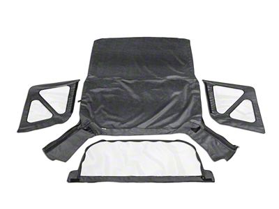 Rampage 1995-1998 Geo Tracker Soft Top OEM Replacement - Black - 98815