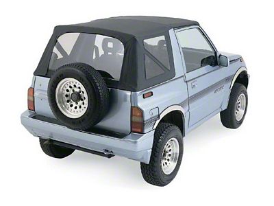 Rampage 1999-2004 Chevy Tracker Soft Top OEM Replacement - Black - 98935