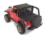 Rampage 1992-1995 Jeep Wrangler YJ Tonneau Cover - Black Denim - 721015