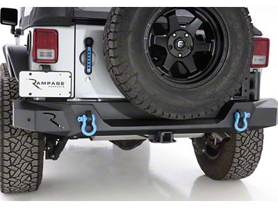 Rampage 07-18 Jeep Wrangler JK Incl. Unlimited Trailguard Rear Bumper - 99619