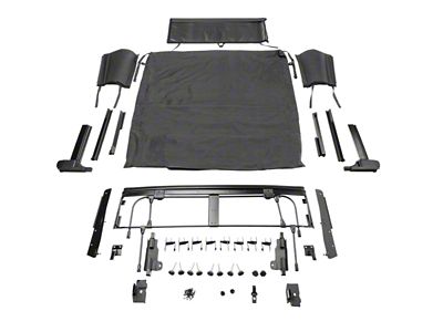 Rampage 20-22 Jeep Gladiator Trailview Fastback - Black Diamond - 139035