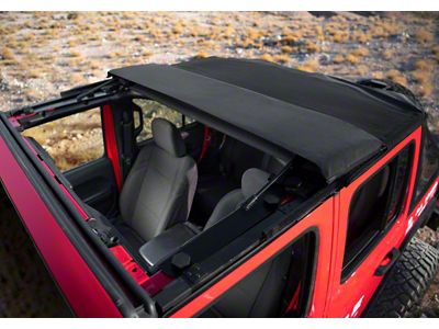 Rampage 2018-2021 Jeep Wrangler JL 4-Door Trailview Fastback - Black - 139435