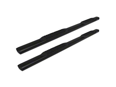 Raptor Series 5 in Oval Style Slide Track Running Boards Black Textured Aluminum - 2001-0342BT