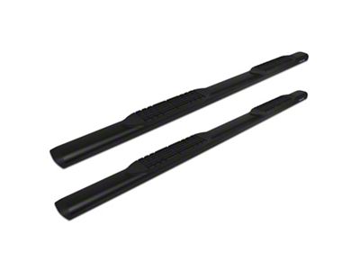 Raptor Series 5 in Oval Style Slide Track Running Boards Black Textured Aluminum - 2007-0589BT