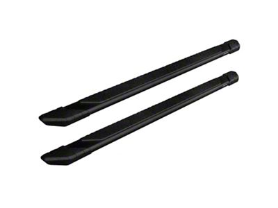Raptor Series 5 in Tread Step Slide Track Running Boards Black Textured Aluminum - 1903-0377BT