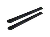 Raptor Series 6 in OEM Style Slide Track Running Boards Black Textured Aluminum - 1701-0041BT