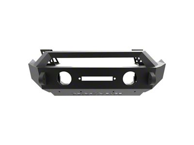 Raptor Series Magnum Front Stubby Winch Ready Bumpers Black Textured Alloy Steel - FBM21JPN-RT