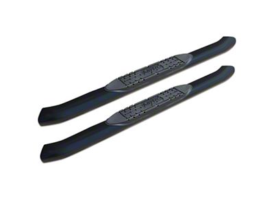 Raptor Series 4 in OE Style Curved Oval Steps Black E-Coated Alloy Steel - 1502-0380B