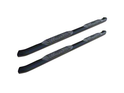 Raptor Series 4 in OE Style Curved Oval Steps Black E-Coated Alloy Steel - 1502-0637B