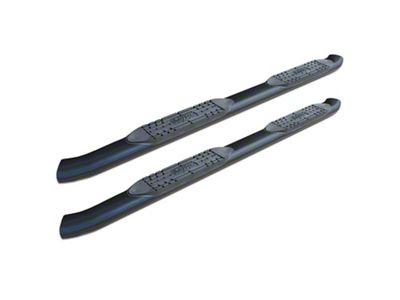 Raptor Series 5 in OE Style Curved Oval Steps Black E-Coated Alloy Steel - 1607-0195B